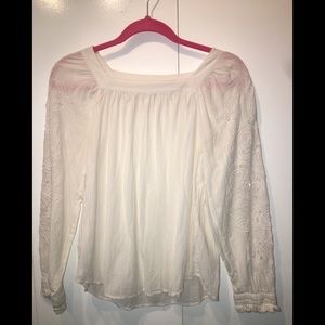 LOFT WHITE BLOUSE